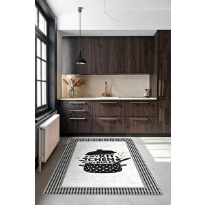 Mutfağın Patronu Belli: ‘my Kitchen My Rules’ Halısı - Kaymaz Taban 80x300 cm