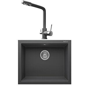 K012 Antrasit Mutfak Evyesi + Abant Antrasit Arıtmalı Mutfak Bataryası