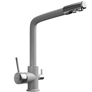 K012 Gri Mutfak Evyesi + Abant Arıtmalı Mutfak Bataryası