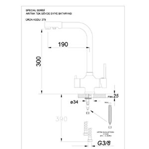 Real Stone K012 Beyaz Mutfak Evyesi + Abant Beyaz Arıtmalı Mutfak Bataryası