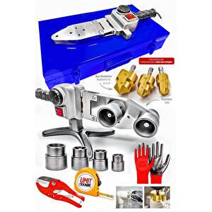 1500w Büyük Boy Metal Gövde Turbo Çift Residans Pprc Plastik Boru Kaynak Makinesi Raybalama Takım