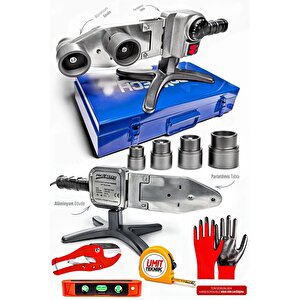 Büyük Boy Metal Gövde 1600w Turbo Çift Residans Pprc Plastik Boru Kaynak Makinesi Makaslı Takım