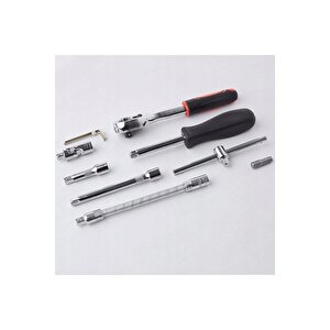 Premium 70 Parça Mini Lokma Takımı Otomatik Cırcırlı 1/4" Yüksek Toks  Turbo Matkap Vidalama Takım