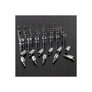 Premium 70 Parça Mini Lokma Takımı Otomatik Cırcırlı 1/4" Yüksek Toks  Turbo Matkap Vidalama Takım