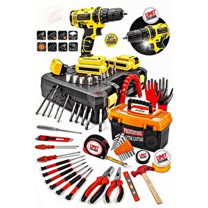 Master Hobi Serisi 60 Parça Full Takımçekiç, Pense,kargaburun, Tornavida Set ,3 Metre Full Takım Set