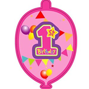 Kağıt Zincir 1 Yaş Parti Süsü Pembe 24'lü