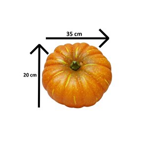 Cadılar Bayramı Yapay Balkabağı Halloween Parti Dekorasyonu 35 Cm