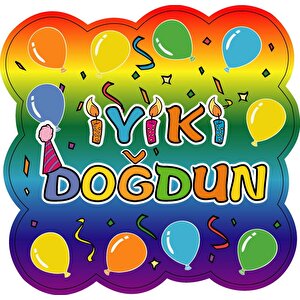 Kağıt Zincir İyi ki Doğdun Doğum Günü Parti Süsü Renkli 24'lü
