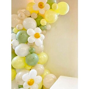 Papatya Temalı Balon Zincir Seti Doğum Günü Balon Seti