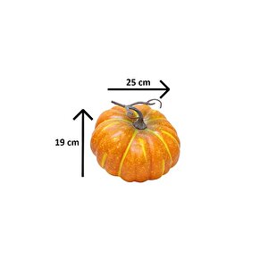 Cadılar Bayramı Yapay Balkabağı Halloween Parti Dekorasyonu 25 Cm