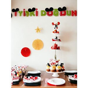 Mickey Mouse Konsept Asılabilir İyi Ki Doğdun Yazı 24'lü