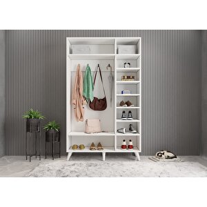 Life 3 Kapaklı Portmanto Beyaz 105cm 105 cm