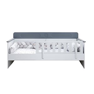 Karyola, Flora Montessori Karyola - Antrasit + 1 Adet Comfort Yatak