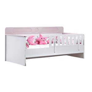 Karyola, Flora Montessori Karyola - Pembe + 1 Adet Comfort Yatak