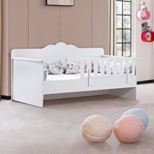 Karyola, Flower Montessori Karyola - Beyaz + 1 Adet Comfort Yatak