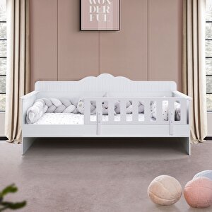 Karyola, Flower Montessori Karyola - Beyaz + 1 Adet Comfort Yatak