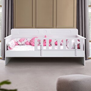 Karyola, Flora Montessori Karyola - Beyaz + 1 Adet Comfort Yatak