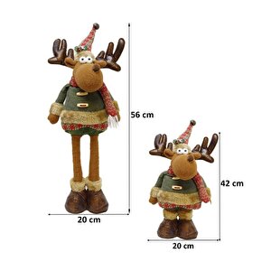 Yılbaşı Dekoru Lüks Dekoratif Ayakları Uzayan Geyik 56cm