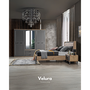Cloud 6 Kapaklı Aynalı Gardırop (dolap)