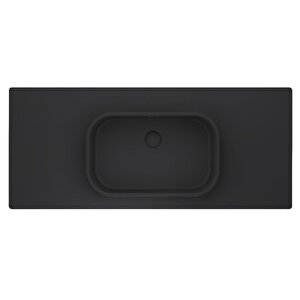 Pure Etajerli 60x50 Antrasit Granit Banyo Lavabosu