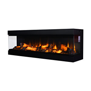 Korvista - 160 Cm 3 Taraflı Elektrikli Şömine
