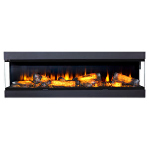Korvista - 160 Cm 3 Taraflı Elektrikli Şömine