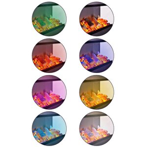 Korvista - 100 Cm 3 Taraflı Elektrikli Şömine