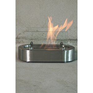 Notte Krom Masaüstü Bioetanol Şömine