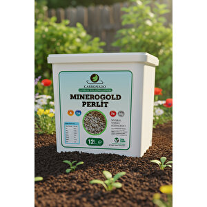 Minerogold Perlit 12 Litre | Yüksek Hacimli Doğal Toprak Düzenleyici | Organik Tarım İçin