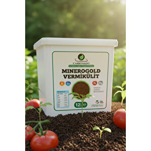 Minerogold Vermikülit 12 Litre | Yüksek Hacimli Organik Su Tutucu | Tarım Ve Bahçe İçin