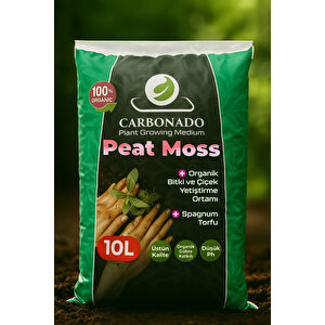 Peat Moss 10l | Organik Torf Toprak, Bitki Gelişimini Destekleyen Doğal Ortam