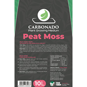 Peat Moss 10l | Organik Torf Toprak, Bitki Gelişimini Destekleyen Doğal Ortam