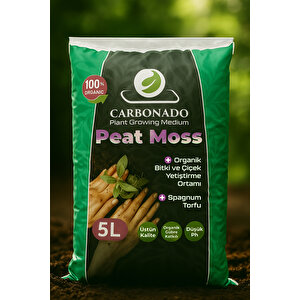 Peat Moss 5l | Hava Alan Torf Toprak, Saksı Ve Fide Için %100 Organik Büyüme Ortamı