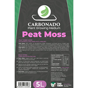 Peat Moss 5l | Hava Alan Torf Toprak, Saksı Ve Fide Için %100 Organik Büyüme Ortamı