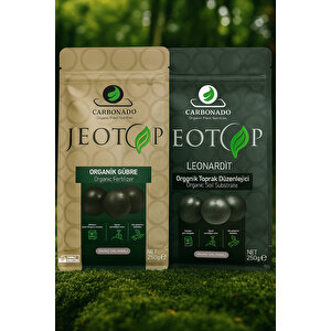 Jeotop Organik Gübre + Leonardit Toprak Düzenleyici | %100 Doğal Bitki Tableti (2x250g)