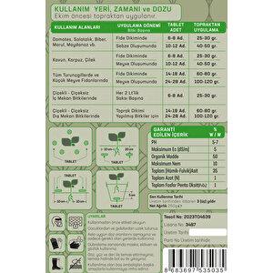 Jeotab Organik Gübre 250g | Doğal, Katkısız, Kimyasal Içermeyen Güçlü Bitki Desteği