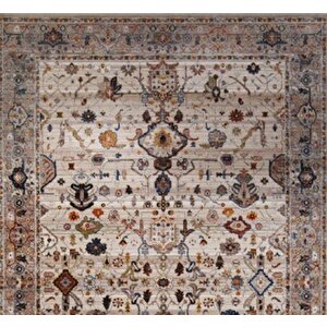 Gabardin Halı 7/24 Serisi 0727 Kemik Salon Oturma Yatak Odası Halısı 160x230 cm
