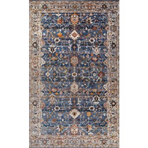 Gabardin Halı 7/24 Serisi 0727 Lacivert Salon Oturma Yatak Odası Halısı 200x290 cm