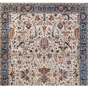 Gabardin Halı 7/24 Serisi 1155 Kemik Salon Oturma Yatak Odası Halısı 160x230 cm