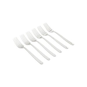 Kristal 6'lı Yemek Çatalı Paslanmaz Çelik Ar515988
