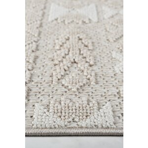 Modern Tasarımlı Jüt Dokuma Loop Sisal Bej Renk Halı