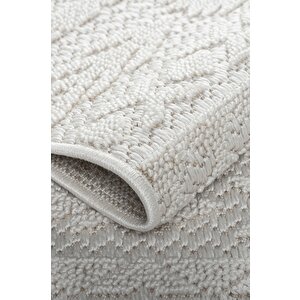 Modern Tasarımlı Jüt Dokuma Loop Sisal Krem Renk Halı