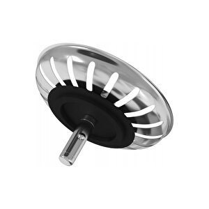 Çöpmak 8 cm Paslanmaz Çelik Lavabo Evye Gider Süzgeci Sifon Uyumlu Dayanıklı Filtre