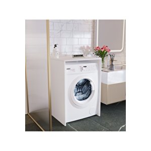 Beyaz Mdf Çamaşır Makinesi Dolabı 68 Cm – Dayanıklı, Şık Ve Kullanışlı Düzenleyici Dolap