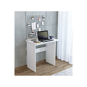 Mdf Suba Home 73 Cm Beyaz Çalışma Masası Ofis Bilgisayar Masası Aktivite Masası Dar Alanlara Özel