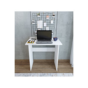 Mdf Suba Home 73 Cm Beyaz Çalışma Masası Ofis Bilgisayar Masası Aktivite Masası Dar Alanlara Özel