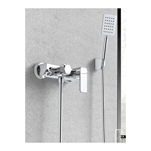 Krom Banyo Bataryası Ve Mafsallı Duş Seti 2'li Set - 251s