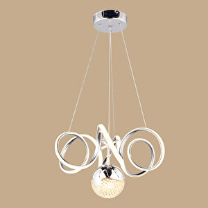 Enzo Led Sarkıt Avize Krom (40x70 Cm) Krom