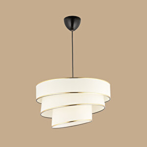 Levi 3 Katlı Sarkıt Avize Beyaz (40x70 Cm) Beyaz