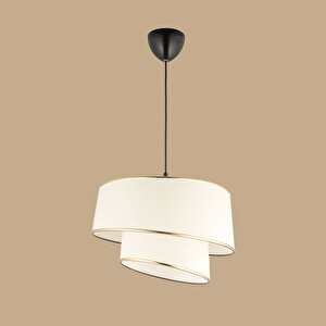 Levi 2 Katlı Sarkıt Avize Beyaz (70x35 Cm) Beyaz